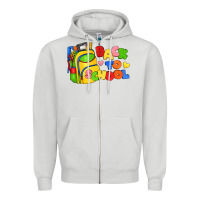 Dove Grey back to school with school bag Zipper Hoodie - texasbilliewilder