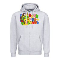 Heather Grey back to school with school bag Zipper Hoodie - texasbilliewilder