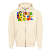 Sandshell back to school with school bag Zipper Hoodie - texasbilliewilder