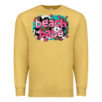 Antique Gold beach babe Premium Sweatshirt - AdoDesignShop