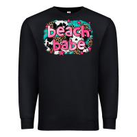 Black beach babe Premium Sweatshirt - AdoDesignShop