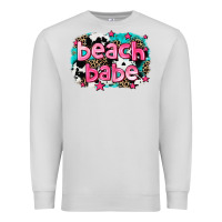 Dove Grey beach babe Premium Sweatshirt - AdoDesignShop