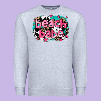 Beach Babe Premium Sweatshirt Designed By Adodesignshop