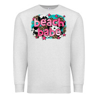 Oatmeal Heather beach babe Premium Sweatshirt - AdoDesignShop