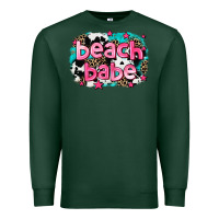 Sports Green beach babe Premium Sweatshirt - AdoDesignShop