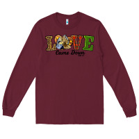 Burgundy Love Came Down Baby Jesus Christmas Long Sleeve Tee - RanaPortraitStore
