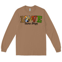 Toasted Coconut Love Came Down Baby Jesus Christmas Long Sleeve Tee - RanaPortraitStore
