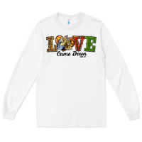 White Love Came Down Baby Jesus Christmas Long Sleeve Tee - RanaPortraitStore