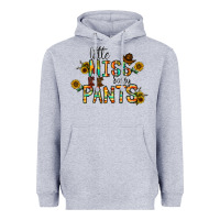 Heather Grey little mıss sassy pants Heavyweight Hoodie - CowhideDigitalArt