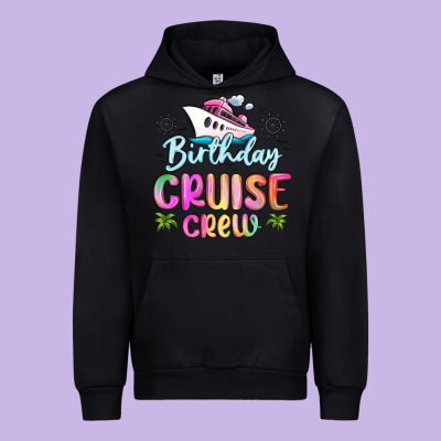 Birthday Cruise Crew Urban Hoodie Designed By Maliassmallbusiness
