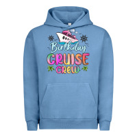 Pigment Pebble Blue birthday cruise crew Urban Hoodie - MaliasSmallBusiness