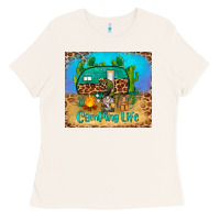 Bone camping life tumbler Ladies Tee - BarkalooDesign