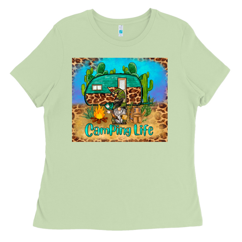 Camping Life Tumbler Ladies Tee by BarkalooDesign | Teevron