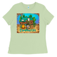 Matcha camping life tumbler Ladies Tee - BarkalooDesign