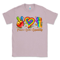 Lilac peace love equality Classic Tee - texasbilliewilder
