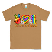Toasted Coconut peace love equality Classic Tee - texasbilliewilder