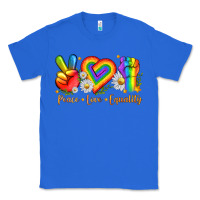 True Royal peace love equality Classic Tee - texasbilliewilder