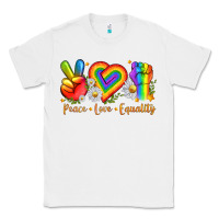 White peace love equality Classic Tee - texasbilliewilder
