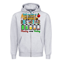 Heather Grey battery life of a bus driver Zipper Hoodie - texasbilliewilder