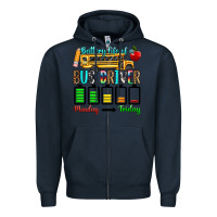 Navy battery life of a bus driver Zipper Hoodie - texasbilliewilder