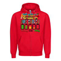 Red battery life of a bus driver Zipper Hoodie - texasbilliewilder