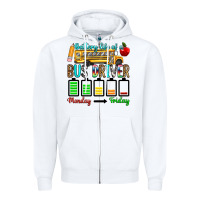 White battery life of a bus driver Zipper Hoodie - texasbilliewilder