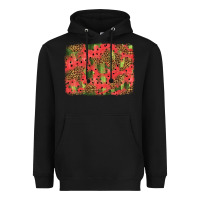 Black watermelon leopard pattern background Heavyweight Hoodie - HRA Design Shop