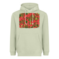 Matcha watermelon leopard pattern background Heavyweight Hoodie - HRA Design Shop