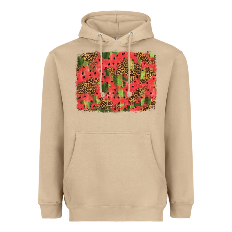 Watermelon Leopard Pattern Background Heavyweight Hoodie by HRA Design Shop | Teevron