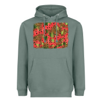 Sage watermelon leopard pattern background Heavyweight Hoodie - HRA Design Shop