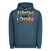 Pigment Midnight Navy sisters on the loose Urban Hoodie - MaliasSmallBusiness