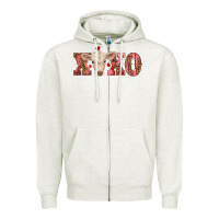 Oatmeal Heather xoxo charolais calf Zipper Hoodie - RanaPortraitStore
