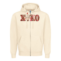 Sandshell xoxo charolais calf Zipper Hoodie - RanaPortraitStore
