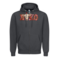 Smoke xoxo charolais calf Zipper Hoodie - RanaPortraitStore