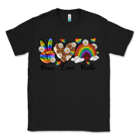 Black peace love pride Classic Tee - texasbilliewilder