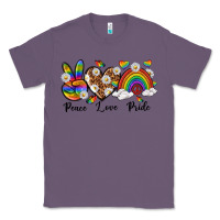 Lavender peace love pride Classic Tee - texasbilliewilder