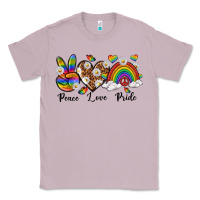 Lilac peace love pride Classic Tee - texasbilliewilder