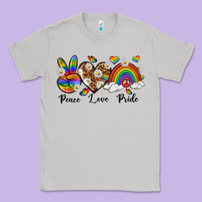Classic Tee peace love pride
