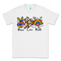 White peace love pride Classic Tee - texasbilliewilder