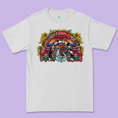 Mexican Rainbow Premium Tee Designed By Racoondesign