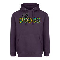 Plum let's rodeo Heavyweight Hoodie - CowhideDigitalArt