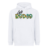 White let's rodeo Heavyweight Hoodie - CowhideDigitalArt