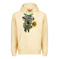 Pina Colada cute hempshire sheep with eyeglasses Premium Hoodie - LillyAllenDesigns