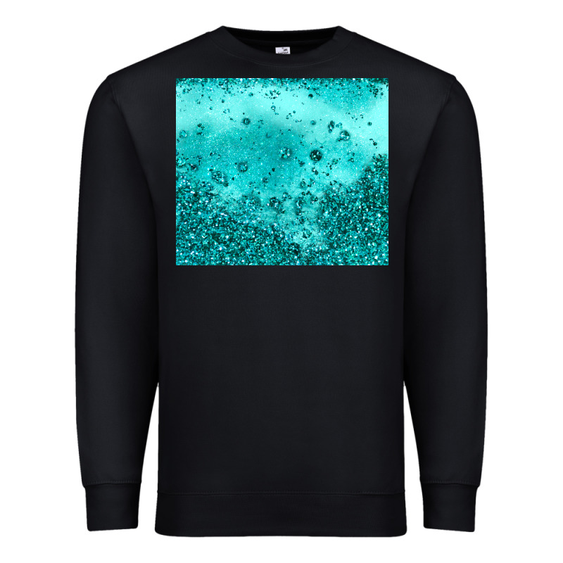 Turquoise Glitter Premium Sweatshirt by JahusDesignShop | Teevron
