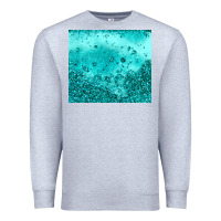 Heather Grey turquoise glitter Premium Sweatshirt - JahusDesignShop