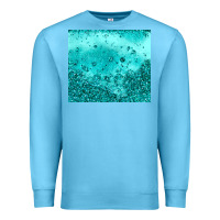 Ocean Blue turquoise glitter Premium Sweatshirt - JahusDesignShop