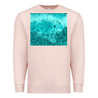 Pale Pink turquoise glitter Premium Sweatshirt - JahusDesignShop