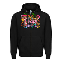 Black texas summer Zipper Hoodie - Zillion Design Studio