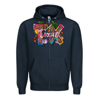 Navy texas summer Zipper Hoodie - Zillion Design Studio