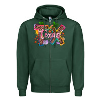 Sports Green texas summer Zipper Hoodie - Zillion Design Studio